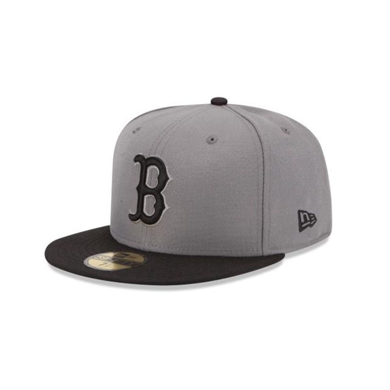 MLB Boston Red Sox Basic 59Fifty Fitted (GXN4464) - Grey New Era Caps